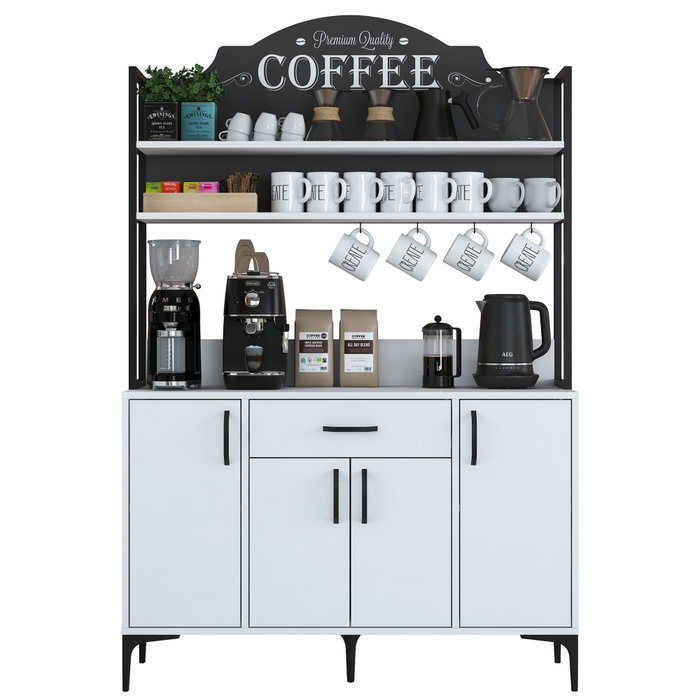 Hanah Home Armario Multiusos Blanco 120 cm Hanah Home Armario Multiusos Blanco 120 cm